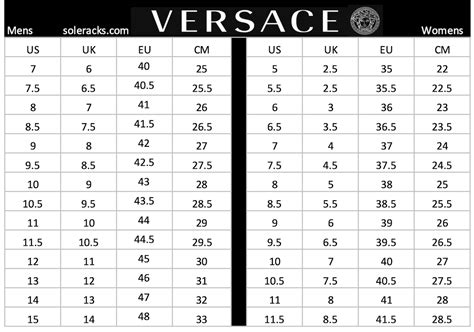 size 8 in versace|versace shoe size chart.